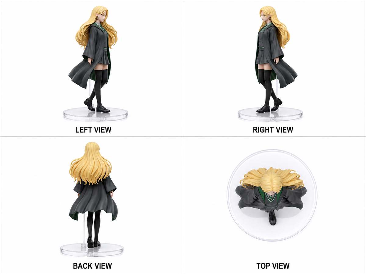Draconia Malfoy (Malfoid) anime style 3D figurine